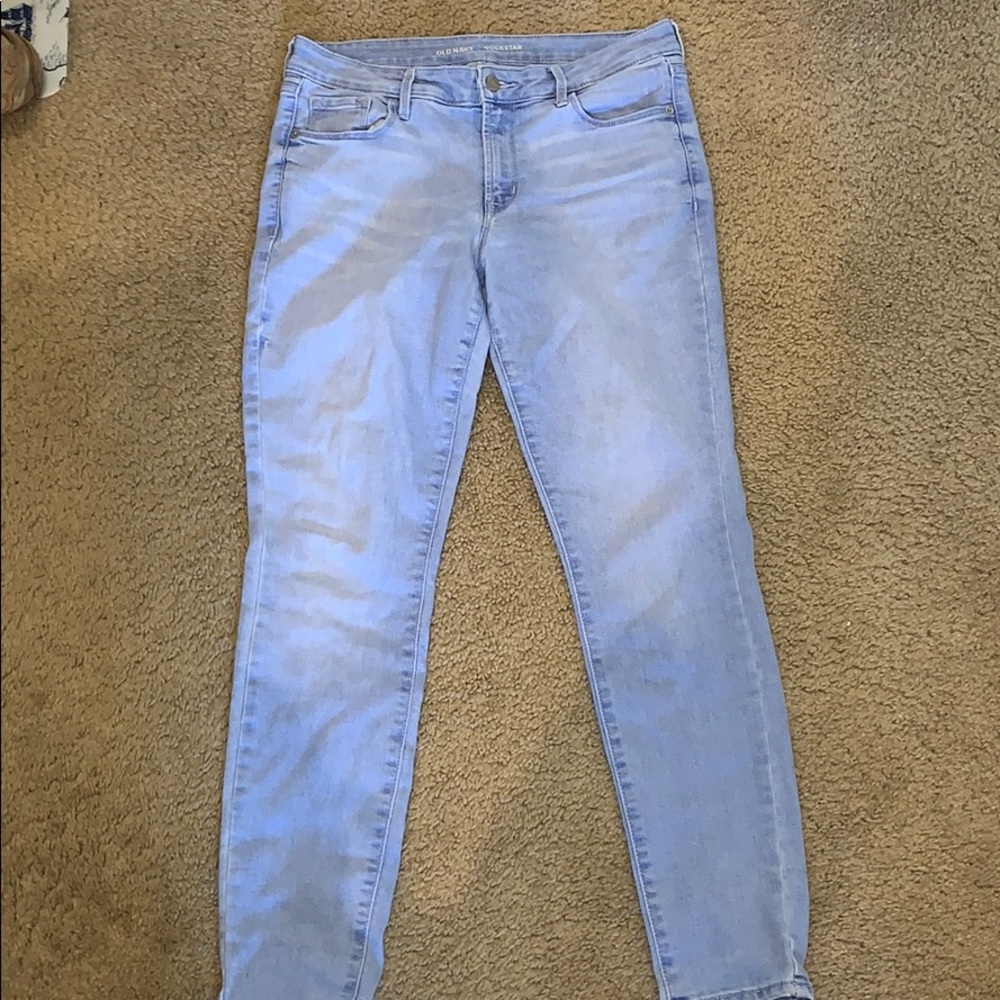 Old navy super high rise rockstar skinny jeans